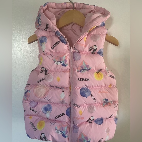 Other - ❗️SOLD❗️Reversible Pink Puff Vest for Girls